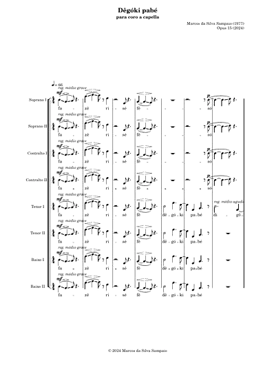 Dêgóki pabé (op. 15)