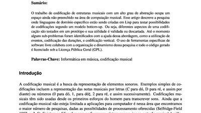 O processo de desenvolvimento de uma codificação para definir estruturas musicais featured image