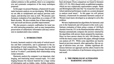 Rameau: A system for automatic harmonic analysis featured image