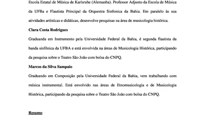 Os Primórdios do Teatro São João desta Cidade da Bahia (1806-1821) featured image