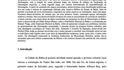 Os Documentos do Teatro São João no Arquivo Público do Estado da Bahia: Catalogando e Gerenciando Informações featured image