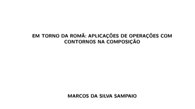Em torno da romã: aplicações de operações com contornos na composição featured image