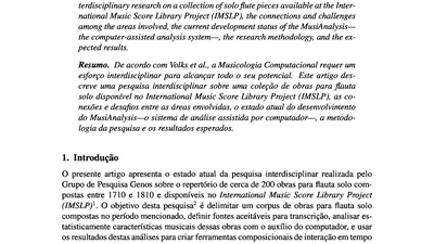 Estudo interdisciplinar de obras para flauta solo featured image